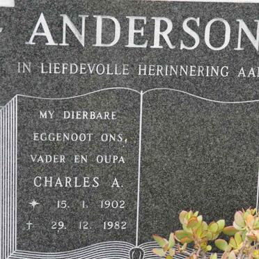 ANDERSON Charles A. 1902-1982