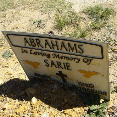 ABRAHAMS Sarie -2006