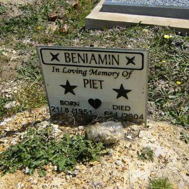 BENJAMIN Piet 1951-2004