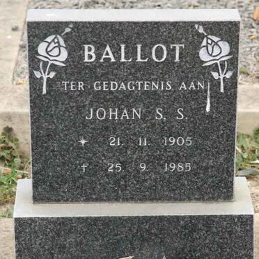 BALLOT Johan S.S. 1905-1985