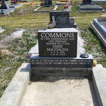 COMMONS Sarie Magdalena 1928-2003