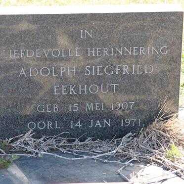EEKHOUT Adolph Siegfried 1907-1971