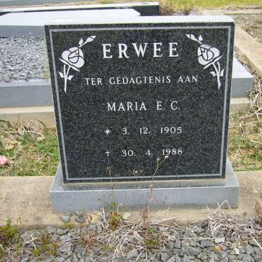 ERWEE Maria E.C. 1905-1988