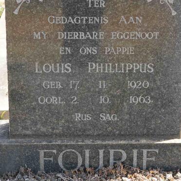 FOURIE Louis Phillippus 1920-1963