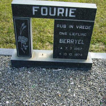 FOURIE Berryel 1957-1974