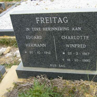 FREITAG Eduard Hermann 1912- &amp; Charlotte Winifred 1917-1990