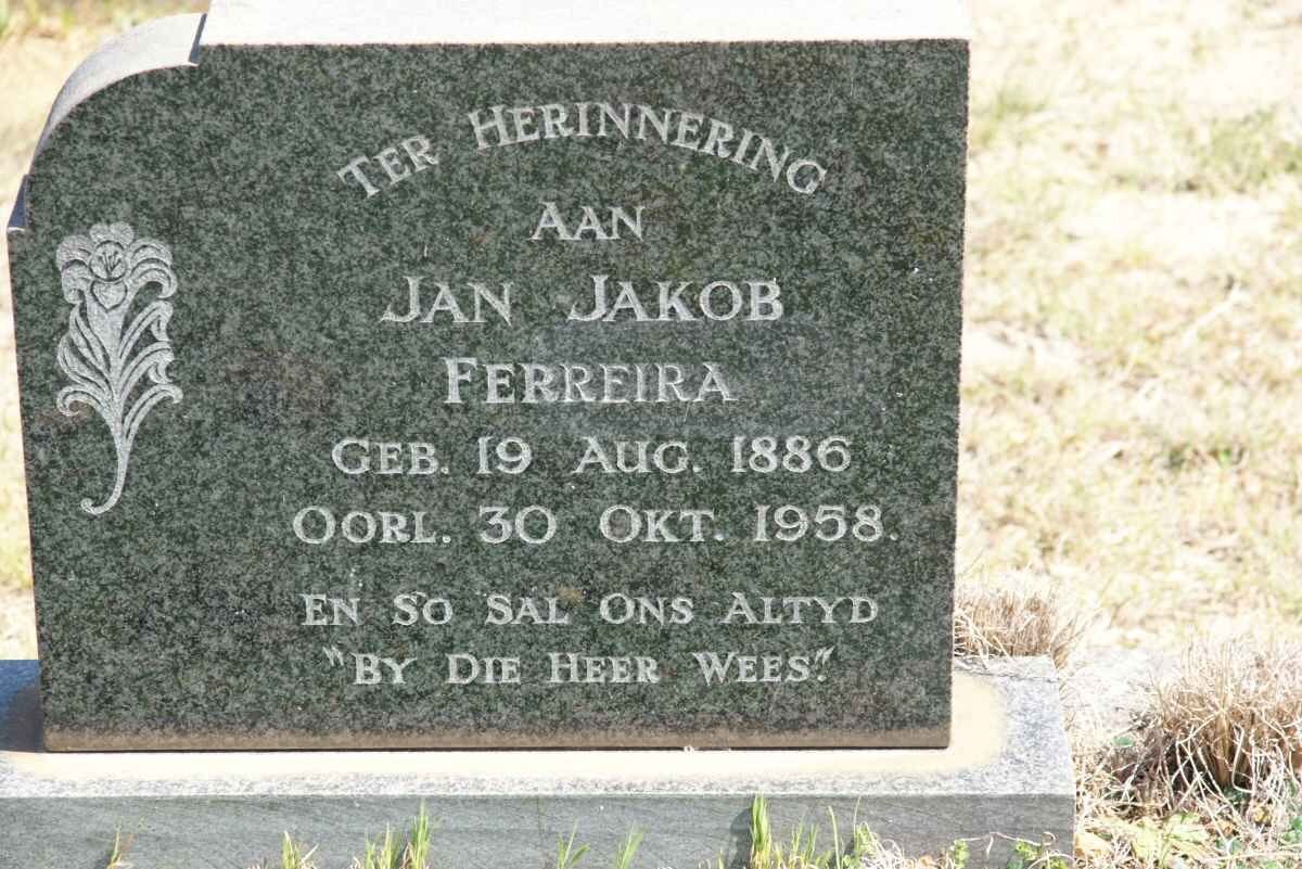 FERREIRA Jan Jakob 1886-1958