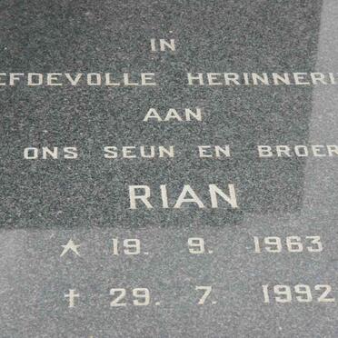 FERREIRA Rian 1963-1992
