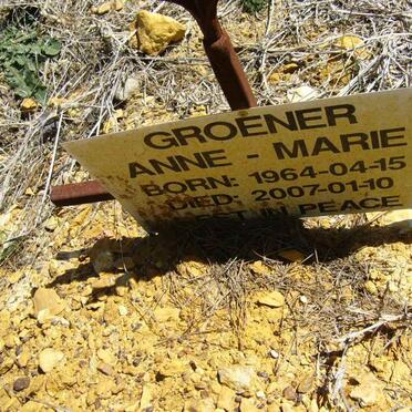 GROENER Anne-Marie 1964-2007