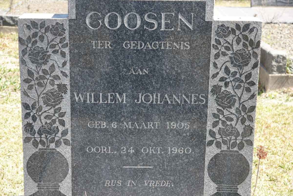 GOOSEN Willem Johannes 1905-1960
