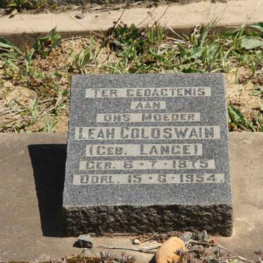 GOLDSWAIN Leah nee LANGE 1875-1954