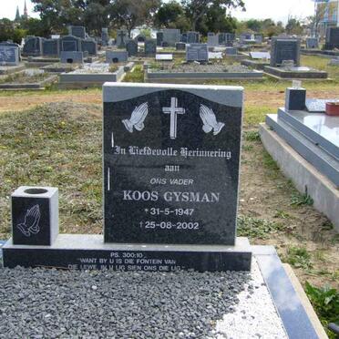 GYSMAN Koos 1947-2002 