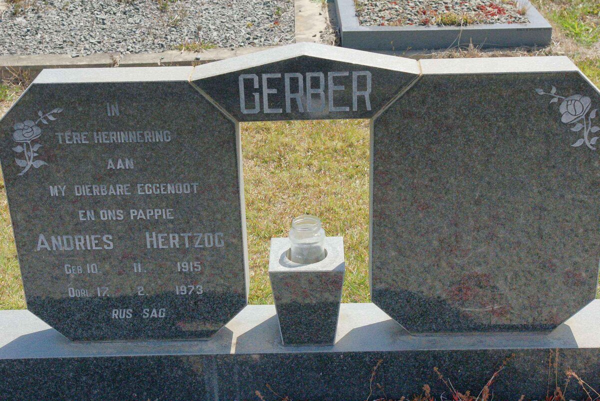 GERBER Andries Hertzog 1915-1973