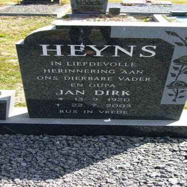 HEYNS Jan Dirk 1920-2003
