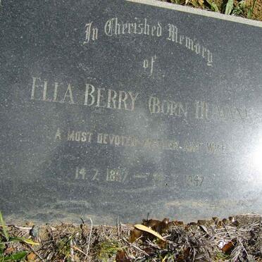 HUMAN Ella Berry nee HUMAN 1897-1947