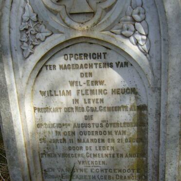 HEUGH William Flemming -1885 &amp; Rosa Elizabeth GRANGER -1887