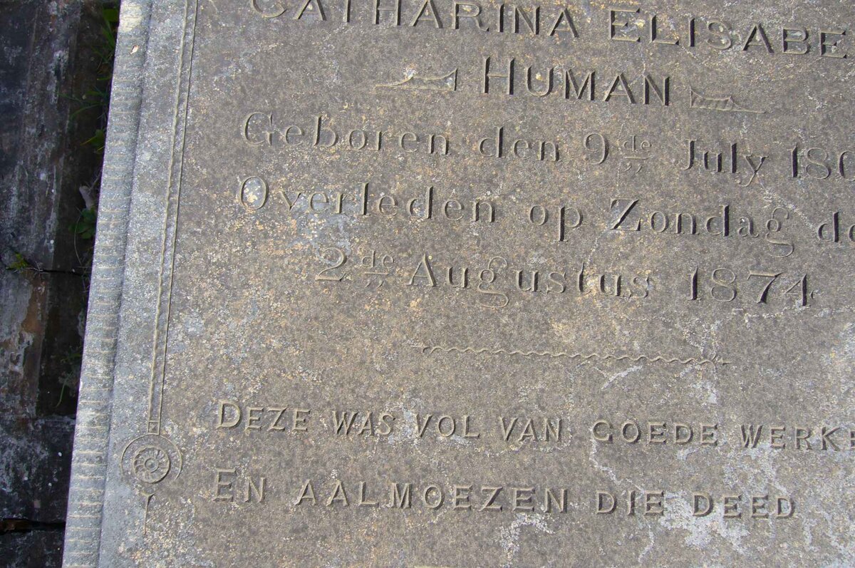 HUMAN Catharina Elisabeth 1803-1874