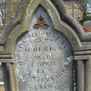 KRITZINGER Martha Magdalena 1858-1925