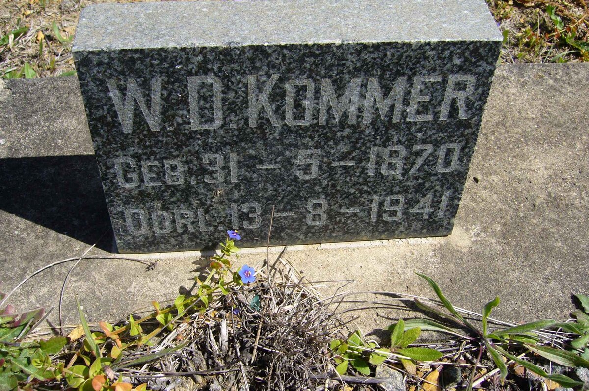 KOMMER W.D. 1870-1941