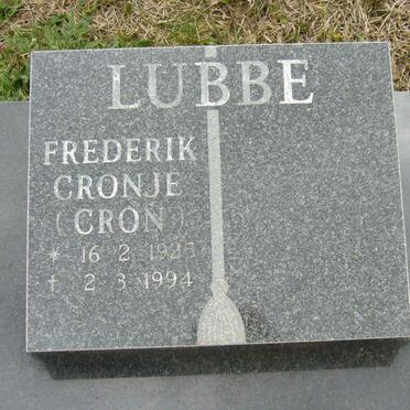 LUBBE Frederik Cronje 1935-1994