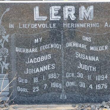 LERM Jacobus Johannes 1887-1969 &amp; Susanna Judith 1894-1976