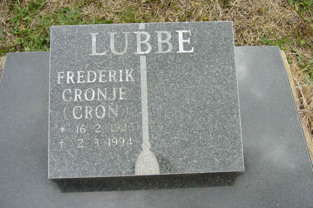 LUBBE Frederik Cronje 1935-1994