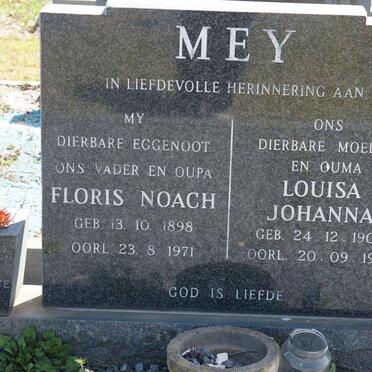 MEY Floris Noach 1898-1971 &amp; Louisa Johanna 1900-1990