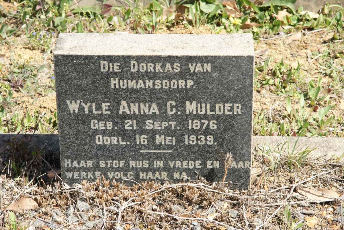 MULDER Anna C. 1876-1939