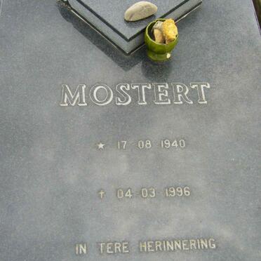MOSTERT Johan 1940-1996