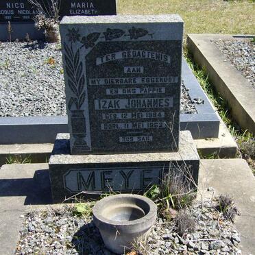 MEYER Izak Johannes 1884-1963