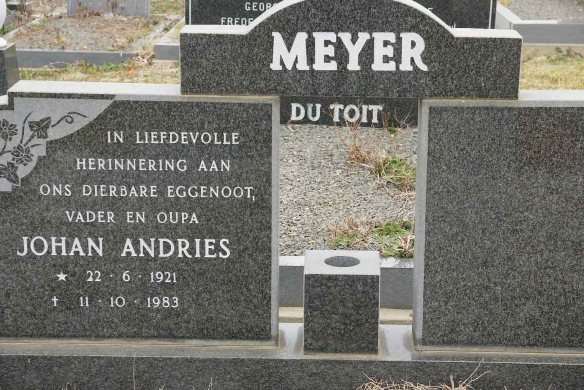 MEYER Johan Andries 1921-1983