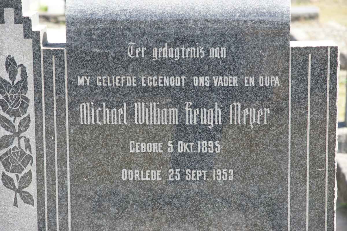MEYER Michael William Heugh 1895-1953