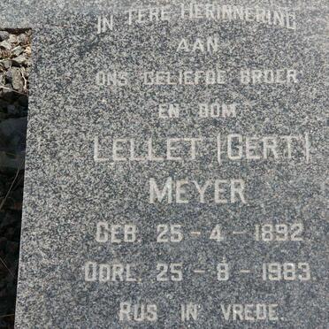 MEYER Gert 1892-1983