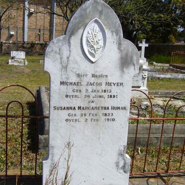 MEYER Michael Jacob 1813-1891 &amp; Susanna Margaretha HUMAN 1923-1910