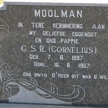 MOOLMAN C.S.R. 1897-1967