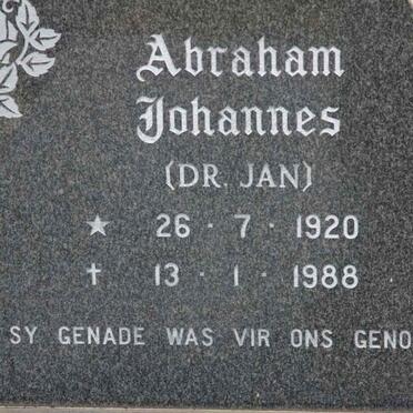 MERWE Abraham Johannes, van der  1920-1988
