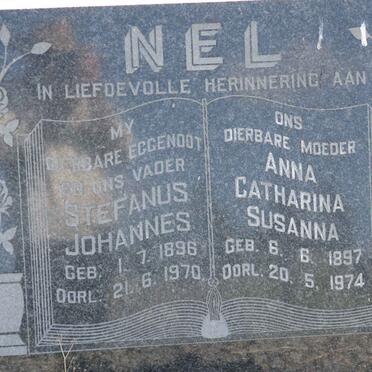 NEL Stefanus Johannes 1896-1970 &amp; Anna Catharina Susanna 1897-1974