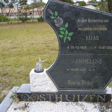 OOSTHUIZEN Mias 1929-2000 &amp; Annelene 1935-