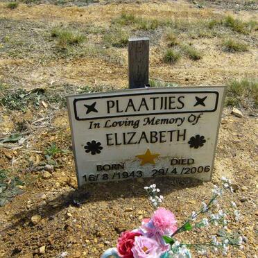 PLAATJIES Elizabeth 1943-2006