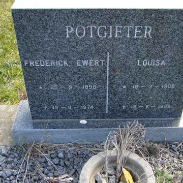 POTGIETER Frederick Ewert 1898-1974 &amp; Louisa 1908-1988