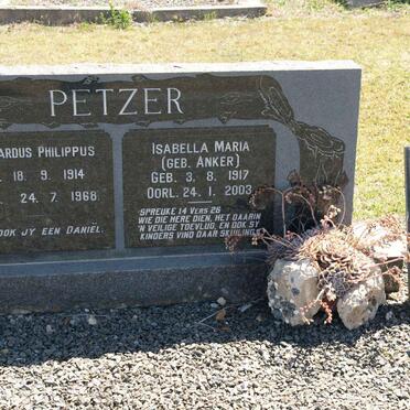 PETZER Gerhardus Philippus 1914-1968 &amp; Isabella Maria ANKER 1917-2003 :: PETZER Johan 1959-1976