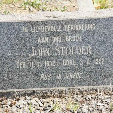 STOEDER John 1902-1952