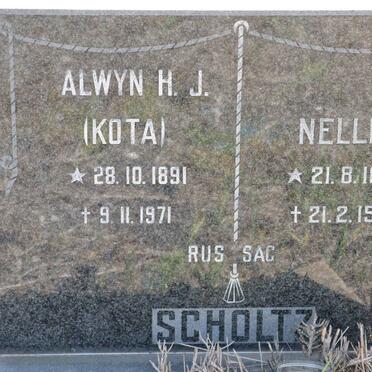 SCHOLTZ Alwyn H.J. 1891-1971 &amp; Nellie 1898-1989