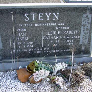 STEYN Jan Harm 1909-1994 &amp; Elsie Elizabeth Catharina MEYER 1922-1975