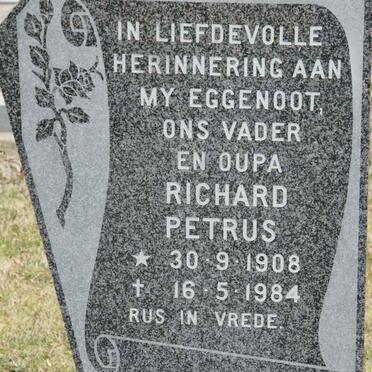TERBLANCHE Richard Petrus 1908-1984 &amp; Marie 1910-1987 