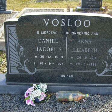VOSLOO Daniel Jacobus 1909-1975 &amp; Anna Elizabeth 1914-1985