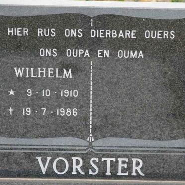 VORSTER Wilhelm 1910-1986