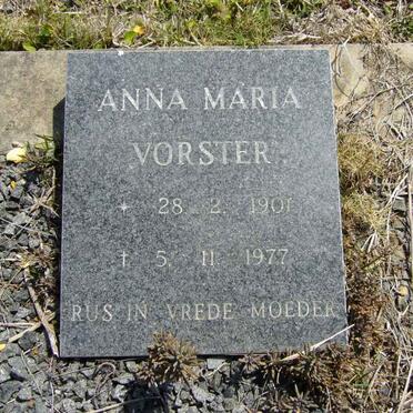 VORSTER Anna Maria 1901-1977