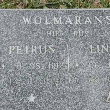 WOLMARANS Petrus 1912-1980 &amp; Lina 1911-1984