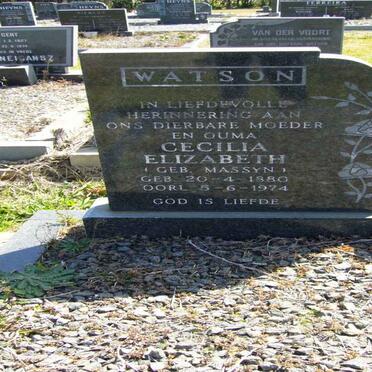 WATSON Cecilia Elizabeth nee MASSYN 1880-1974